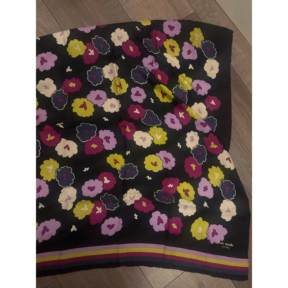 Kate Spade‎ Silk Scarf Floral Large